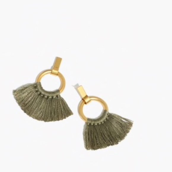 Madewell Tassel Hoop Earrings